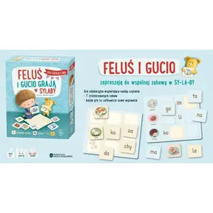Настольная игра Nasza Księgarnia «Feluś i Gucio» — обучающая игра со слогами для детей