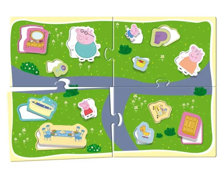 Lisciani Peppa Pig Learning House 3D galda spēle Photo 3
