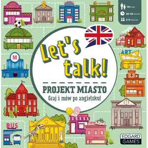 Board game Edgard Let's talk! Projekt miasto — educational English language learning game