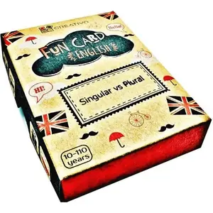 Flash cards Creativo Fun Card English Singular vs Plural — Creativo (403146)
