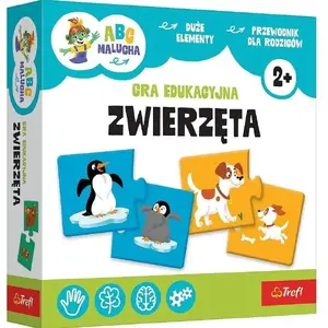 Настольная игра TREFL GRA ZWIERZETA ABC MALUCHA (детская развивающая игра про животных)