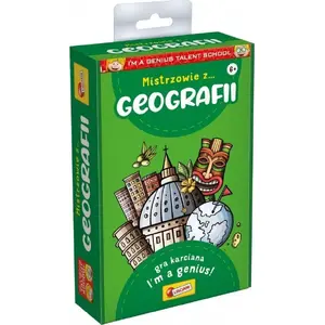 Educational board game Lisciani I'M A GENIUS: Mistrzowie z Geografii – geography quiz for children