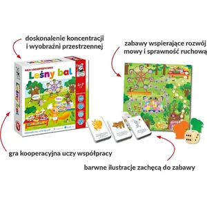 Izglītojoša logopēdiskā spēle Kapitan Nauka Kapitan Nauka. Gra logopedyczna. Leśny bal