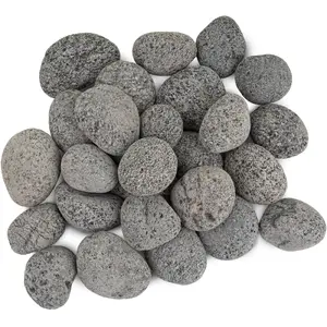 Melno lavu akmens 30–50 mm akvārijam un terārijam, NB Minerals, 5 kg iepakojums