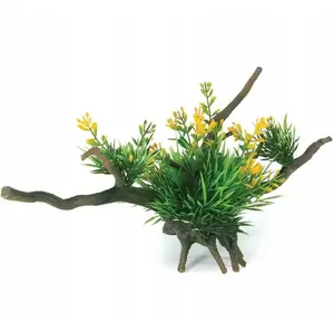 Dekoratīvs akvārija augs uz saknes, Terra Natura, plastmasa, 12–31 cm, dažādi veidi