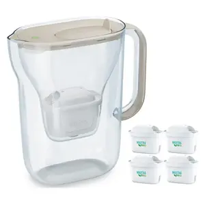Фильтр-кувшин BRITA Style Essential 2,4 л с 4 картриджами (песочный)