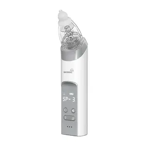 Deguna aspirators Grownsy BC023 ar 3 silikona uzgaļiem, pelēks
