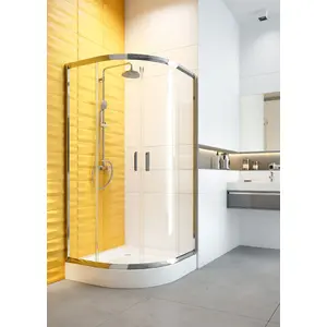 Shower enclosure with tray semicircular 80 cm deante KYPZ052K