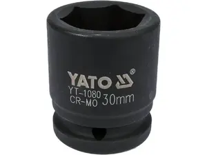 Головка ударная YATO YT-1080, 1 шт., диаметр 4,6 см, ширина 53 мм, чёрная