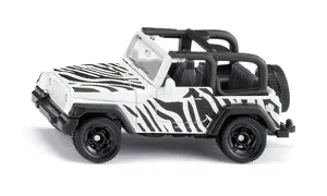 Toy Jeep Siku Jeep Wrangler Safari — plastic/metal model, 75×30×75 mm, 4 wheels, age 3+