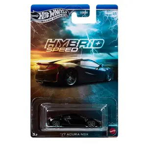 Die-cast 1:64 Sports Car toy by MATTEL — Hot Wheels Hybrid Speed, metal, black, ages 3+