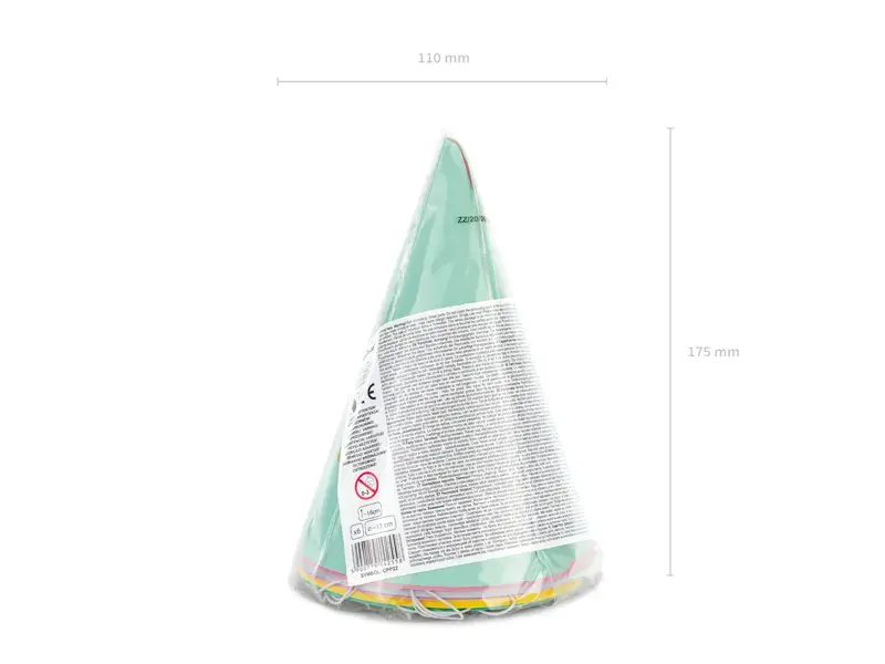 PartyDeco party hat Happy Birthday 16 cm Photo 7