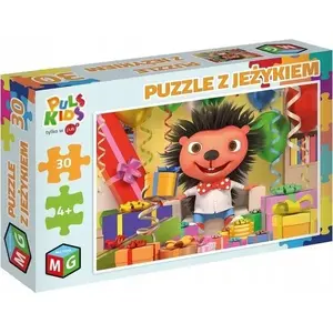 Multigra Puzzle 30 Z Jeżykiem — Multigra 30 detaļu bērnu puzle ar ezīša attēlu
