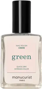 Green Nail Polish Creme 15 ml — no name brand, liquid nail enamel, creme finish