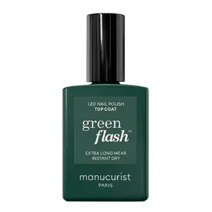 Top Coat nail polish Bourjois Paris Green Flash LED, 15 ml