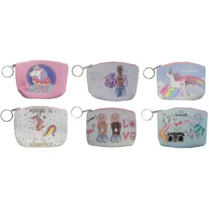Coin purse Swede Portmonetka z pozytywnymi napisami MIX — compact coin pouch, assorted positive-message prints