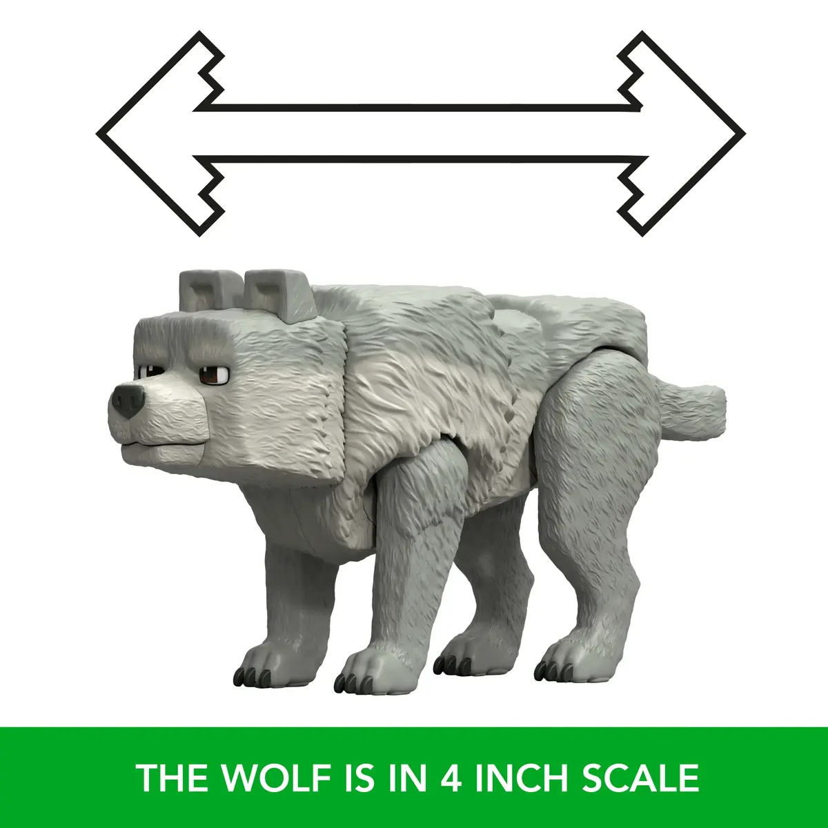 MATTEL Minecraft Dennis the Wolf 3,25" figūriņa Photo 7