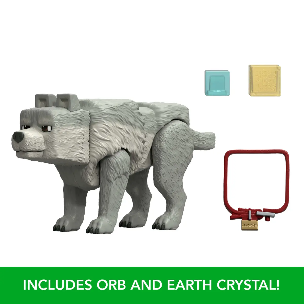 MATTEL Minecraft Dennis the Wolf 3,25" figūriņa Photo 8