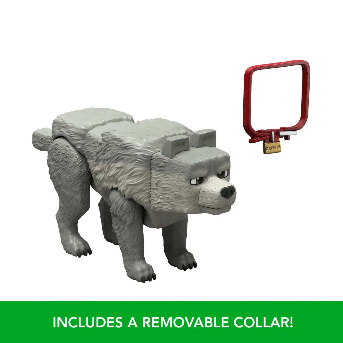 MATTEL Minecraft Dennis the Wolf 3,25" figūriņa Photo 9