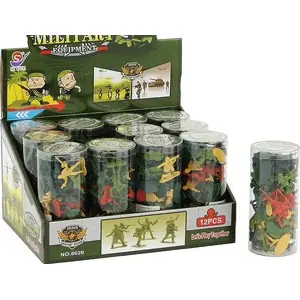 Game figurines Adar Żólnierzyki w tubie – set of painted miniature soldiers