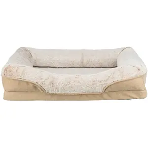 Pet bed Pets Collection Lino Vital for dog or cat, beige, 70×55 cm