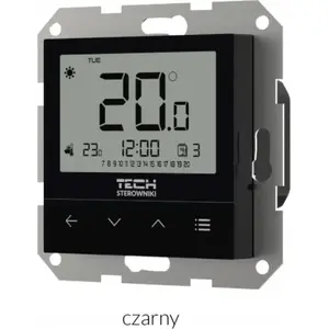 Wired room thermostat TECH TSSTF-4ZV1BK two-position for frame systems F-4Z v1 – black