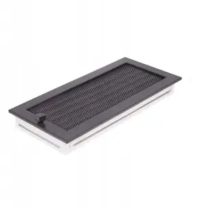 Ventilation grille JetWorld GRATE GRAPHITE 170x370 with blind