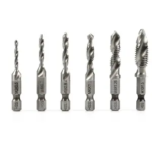 Tap drill set GEKO HSS M3–M10, 6 pieces