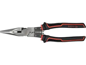 Needle-nose pliers YATO YT-20435, 240 mm, Cr-V steel, hardness 58–62 HRC