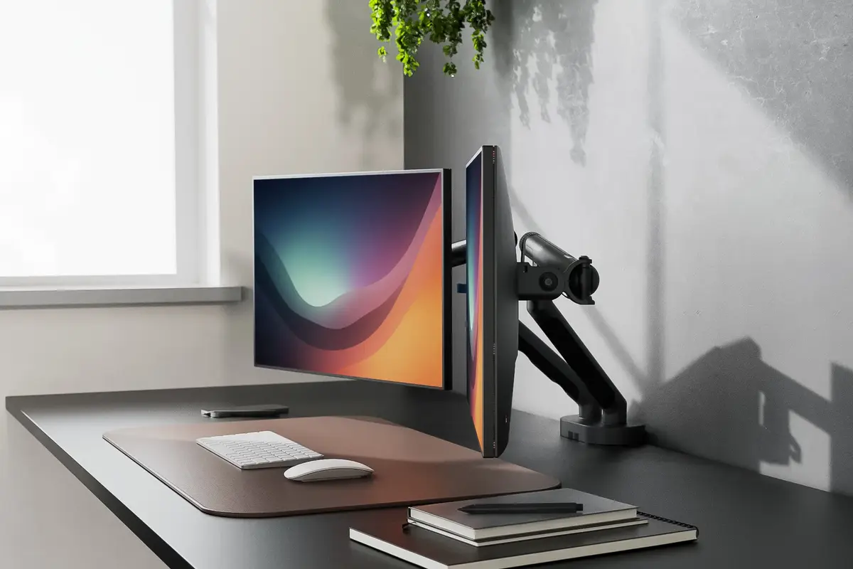 DIGITUS Dual design monitoru stiprinājums 2×35" Photo 2