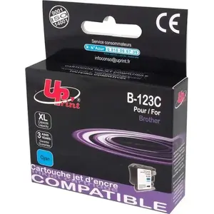 Tintes kārtridžs Uprint B-123C (ciāna) saderīgs ar LC-123C