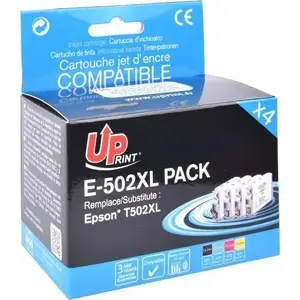 Набор картриджей UPrint E-502XL-PACK совместимый с Epson XP-5 CMYK 1x13.2 мл + 3x10.2 мл (502XL / T02W640)