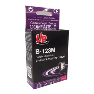 Tintes kasetne Uprint T3AZUR BJ123MUP saderīga, magenta, 10 ml, aptuveni 600 lpp., 1 gab.