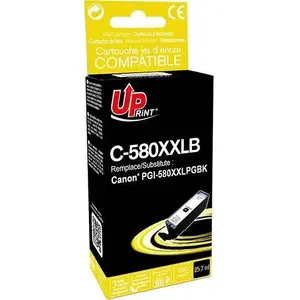 Картридж с чернилами UPrint C-580XXLB (совместим с PGI-580PGBK), чёрный, 25,7 мл, очень высокой ёмкости — для Canon PIXMA TR7550/TR8550/TS