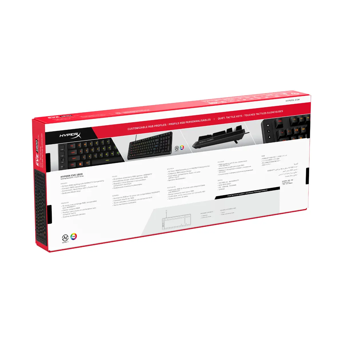 HP HyperX Eve 1800 Gaming Keyboard Photo 2