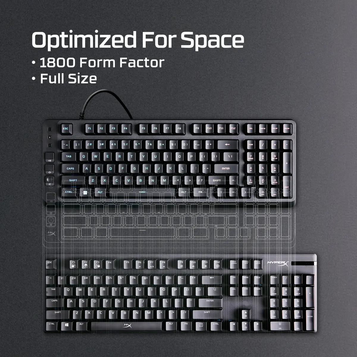 HP HyperX Eve 1800 Spēļu tastatūra Photo 3