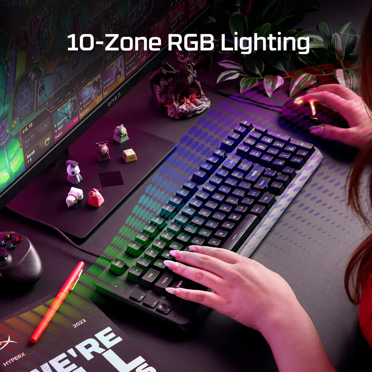 HP HyperX Eve 1800 Spēļu tastatūra Photo 6