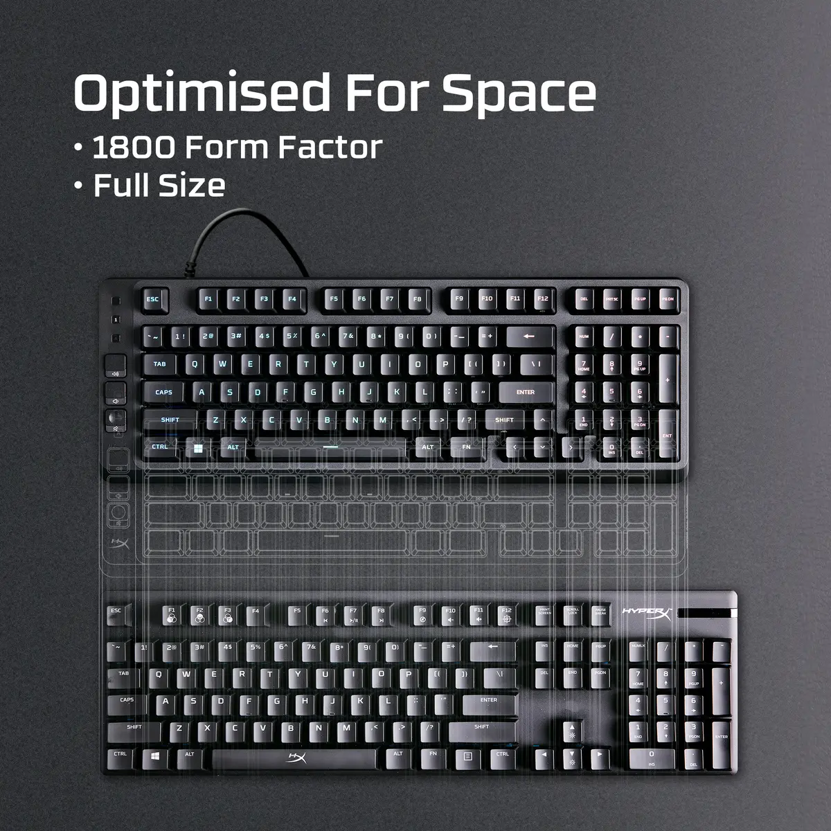 HP HyperX Eve 1800 Spēļu tastatūra Photo 8