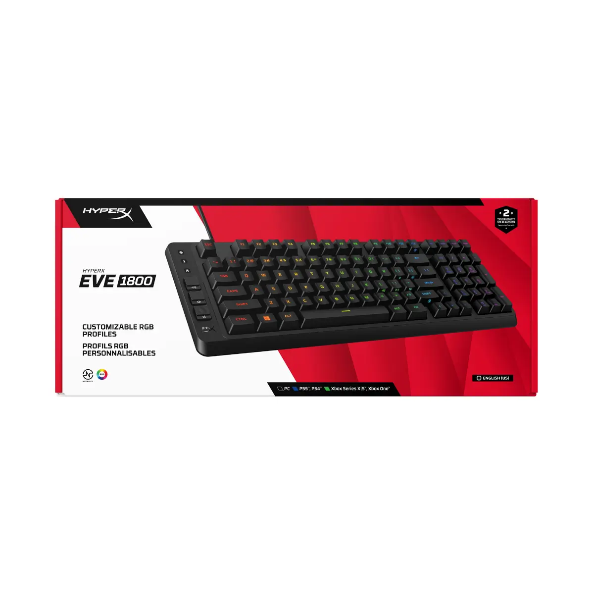 HP HyperX Eve 1800 Spēļu tastatūra Photo 12