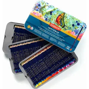 Art pencils Derwent Inktense set 100 pcs in metal tin, brand Derwent, MPN 603038