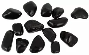 Pulētas dekoratīvās akmens šķembas Black Pebble IV 20–30 mm akvārijam un terārijam, Terra Natura, 10 kg