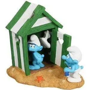Декор для аквариума aqua nova Aqua Della «Smerf w Chatce» 14×11×14 см