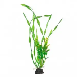Akvārija dekora auga AQUAEL Aqua Natura laminaria plastmasas zaļš 20 cm