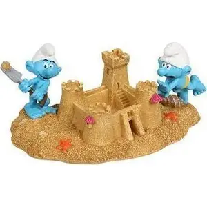 Dekoratīvs akvārija rotājums AQUA DELLA Ozdoba Smerfy W Piasku 21,1×11,5×8 cm
