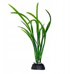 Dekoratīvā akvārija auga Terra Natura TN-44199 — zaļa plastmasas zāle, 18 cm