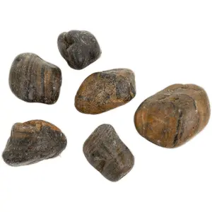 Pulēti Tiger Pebble akvārija un terārija akmeņi Ultimate Products 30–50 mm, 10 kg iepakojums