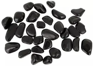 Pulētas melnas oļas akvārijam un terārijam NB Minerals 10–20 mm, 5 kg