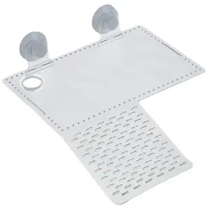 Platforma rāpojošām bruņurupučiem VidaXL Terra Natura akrila balta 30 x 19,5 + 15 x 15,5 cm