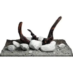 Akvārija dekoru komplekts WIO Light Mist River, daudzkrāsains grants materiāls, 6 kg, kastē