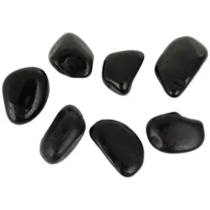 Dekoratīvi pulēti Black Pebble IV akvārija un terārija akmeņi Ilford 30–50 mm, 10 kg iepakojums